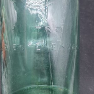 Botella Antigua de Vidrio Verde "Conaprole" 1 Litro - imagen 4