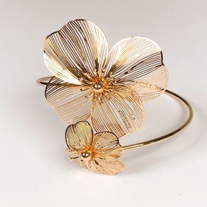 Pulsera de Brazo Fantasía con Flores Doradas - imagen 3