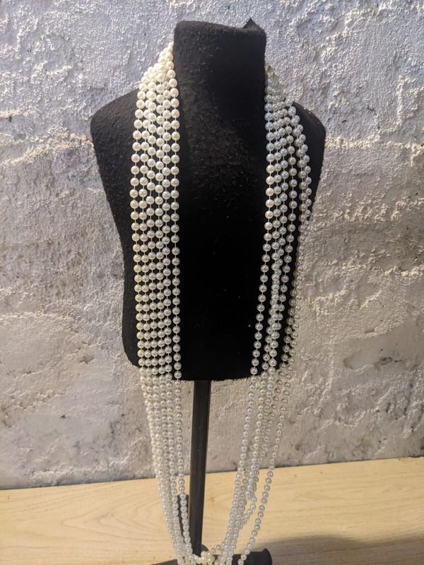 Lote siguiente: Collares de perlas largos para mujer