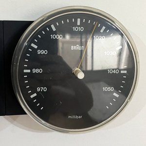 Barómetro y Reloj Braun Alemán Vintage - imagen 4