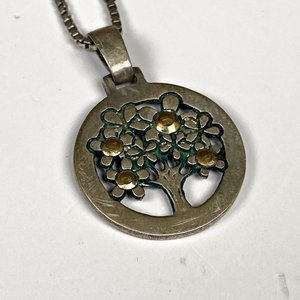 Conjunto de Cadena de Plata con Colgante Árbol de la Vida y Anillo a Juego - imagen 4