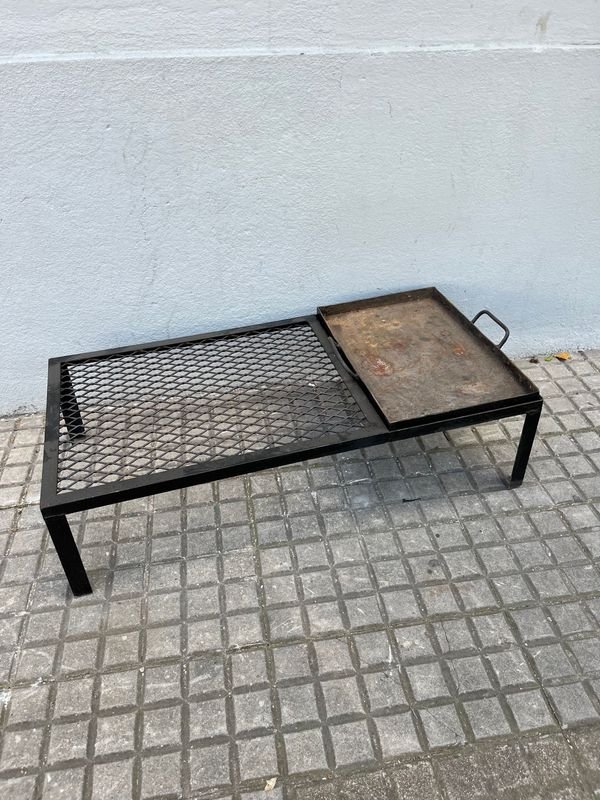 Parrilla de Hierro con Plancha y Asas - imagen 1