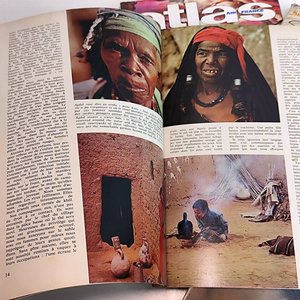 Lote de Revistas Atlas Air France Años 80 y Banderín Alitalia - imagen 3