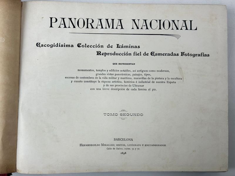 Colección de láminas ilustradas de España y sus territorios, 2 tomos de 'Panorama Nacional' - imagen 2