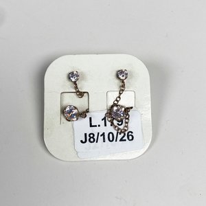 Par de Caravanas de Plata con Piedras - imagen 2