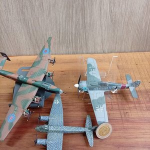 Tres Aviones a Escala de la Segunda Guerra Mundial en Metal - imagen 2