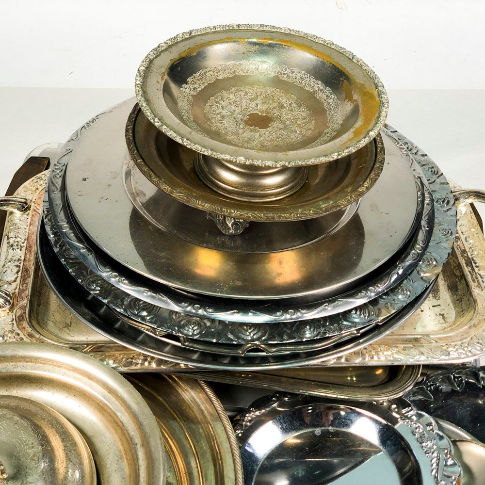 Lote de bandejas en metal diferentes - imagen 2