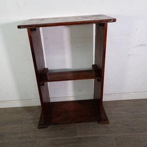 Mesita Auxiliar de Madera Pino con Estante - imagen 2