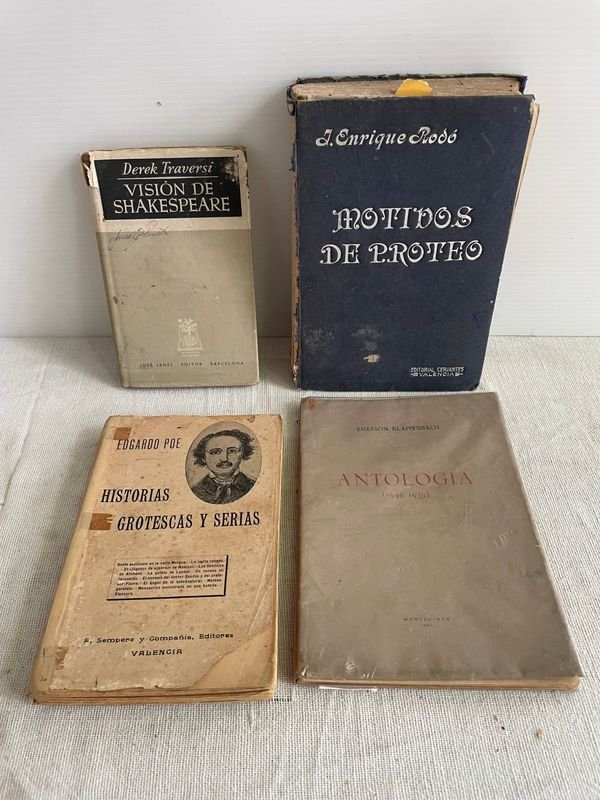 Colección de Libros: Shakespeare, Poe, Rodó y Travers