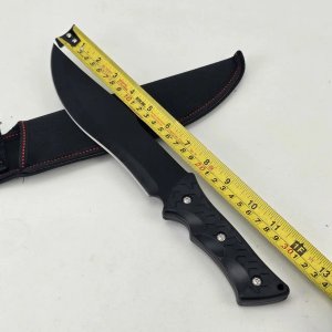 Cuchillo Bowie Negro con Funda - imagen 3