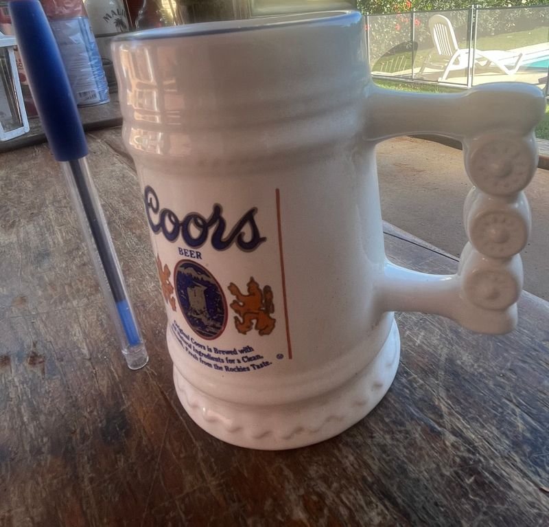 Jarra de loza Coors Beer - imagen 4