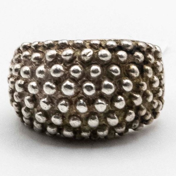 Anillo de Plata con Diseño Texturizado - imagen 1