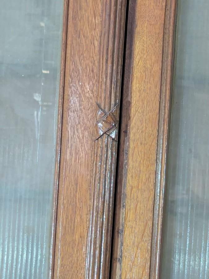 Puerta de madera antigua con seis paneles - imagen 16