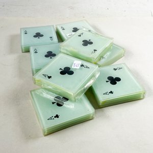 Lote siguiente: Juego de Posavasos con Diseño de Naipes (As de Trébol)