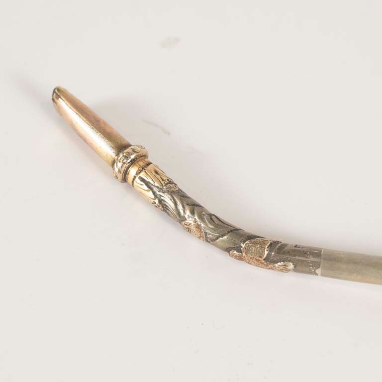 Bombilla curva plata y oro - Medidas: 20cm - imagen 2