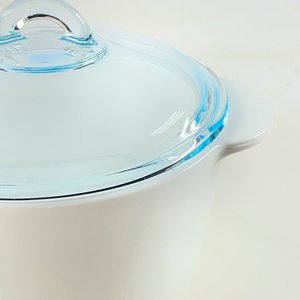 Olla Pyroflam de Vitrocerámica Blanca con Tapa de Vidrio, 3 Litros - imagen 4