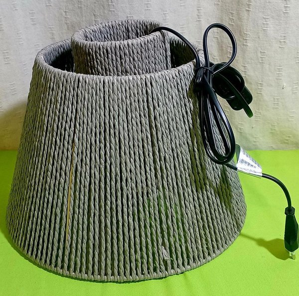Lámpara Colgante de Hilo Gris