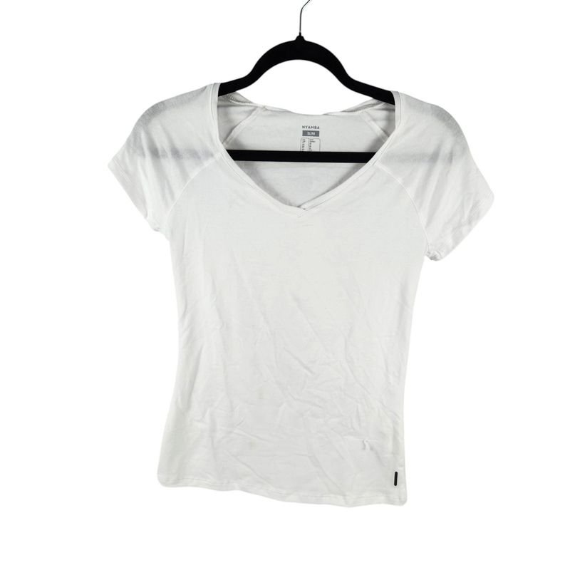 Remera Blanca de Gimnasio para Mujer Talle XS