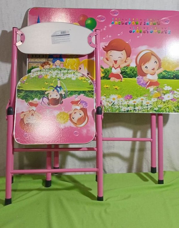 Mesa y silla para niños revatible - imagen 1