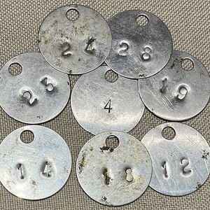 Lote anterior: Lote de Fichas de Pañol Metálicas Numeradas