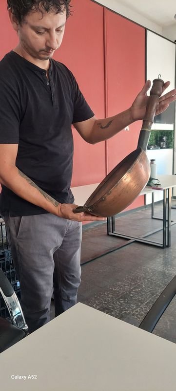 Sarten de cobre en excelente condición - imagen 4