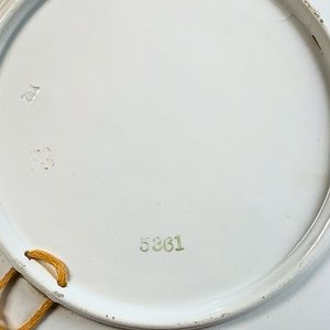 Plato Decorativo Cerámica Paisaje Laguna Cisne Blanco y Marrón 27 cm Diámetro - imagen 3