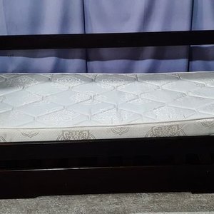 Sofá Cama Marinera de Madera con Colchón Capitoné - imagen 1