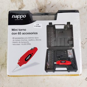 Mini Torno Nappo 12 Volt con 65 Accesorios y Maletín - imagen 2