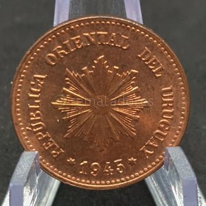 Moneda de 2 Centésimos de Uruguay 1945 - imagen 1