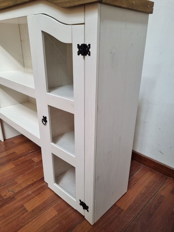 Alacena Cristalero de Madera Blanca - imagen 3
