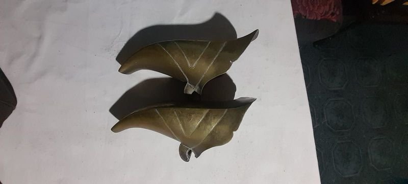 Excelente par de estribos de latón antiguos - imagen 8