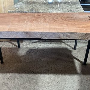 Mesa Ratona Rústica Hierro y Madera Pino Colorado - imagen 3
