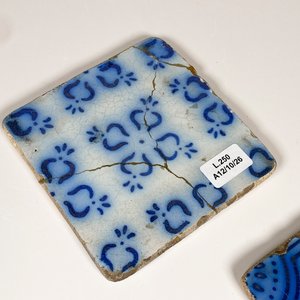 Cuatro Azulejos Antiguos "Naufragio Solís" Restaurados - imagen 5