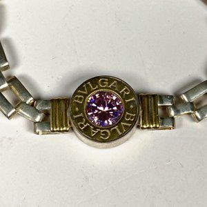 Pulsera de Plata 925 con Piedra Rosa y Detalles Dorados - imagen 3