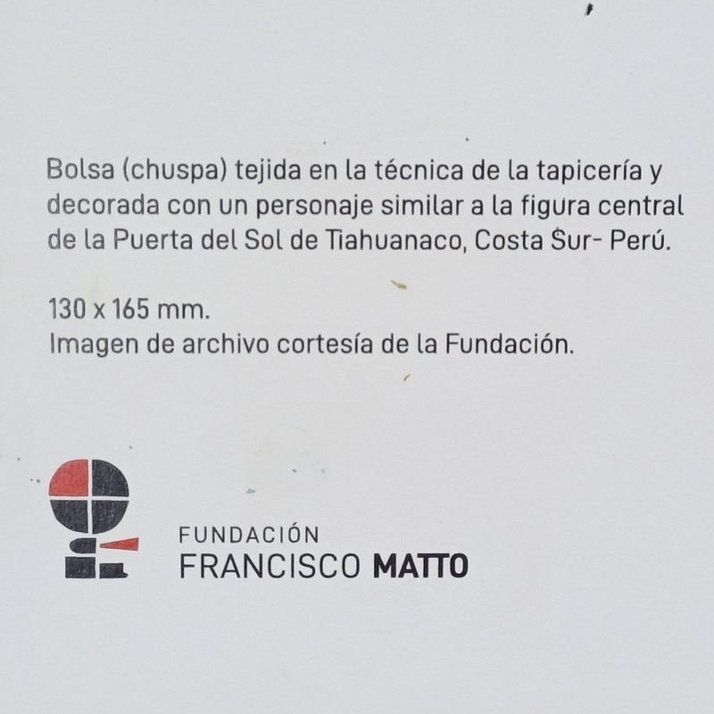 Reproducción de fotografía de la fundación Francisco Matto: Bolsa (chuspa) - imagen 3