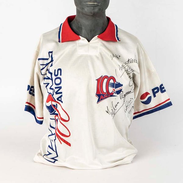 Lote anterior: Camiseta de Nacional conmemorativa de los 100 años de Pepsi