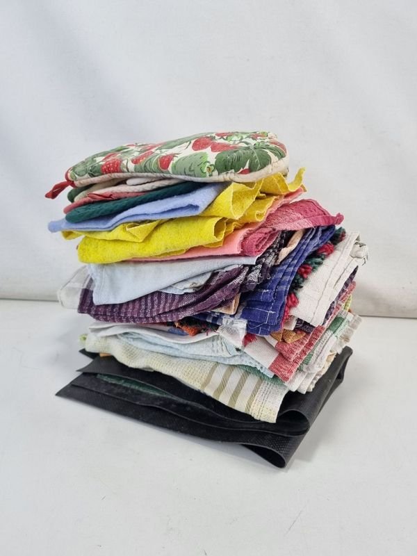 Lote de textiles para cocina - Gran variedad de colores y patrones - imagen 1