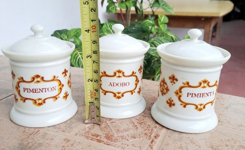 Jarras de especias vintage en plástico duro - imagen 3