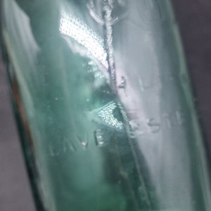 Botella Antigua de Vidrio Verde "Conaprole" 1 Litro - imagen 5