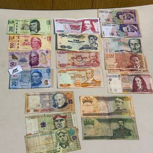 Billetes de América Latina: México, Bolivia, Perú, Guatemala, Rep. Dominicana y Colombia - imagen 2