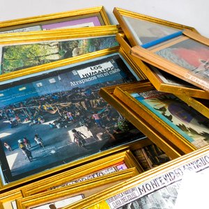Lote de Portaretratos y Cuadros con Marcos Dorados Varios Tamaños - imagen 4