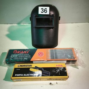 Careta de Soldar, Porta Electrodo y 5kg de Electrodos Kaili - imagen 4