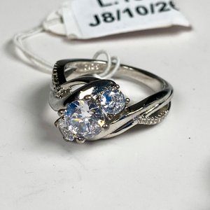 Dos Anillos Fantasía con Circones y Talla 17 mm - imagen 3