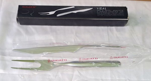 Set de Trinchar Bugatti en Acero Inoxidable Nuevo - imagen 1