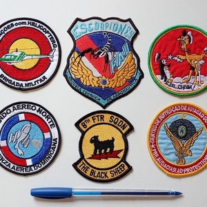 Lote de 6 Parches de Aviación Militar de Distintos Países - imagen 1