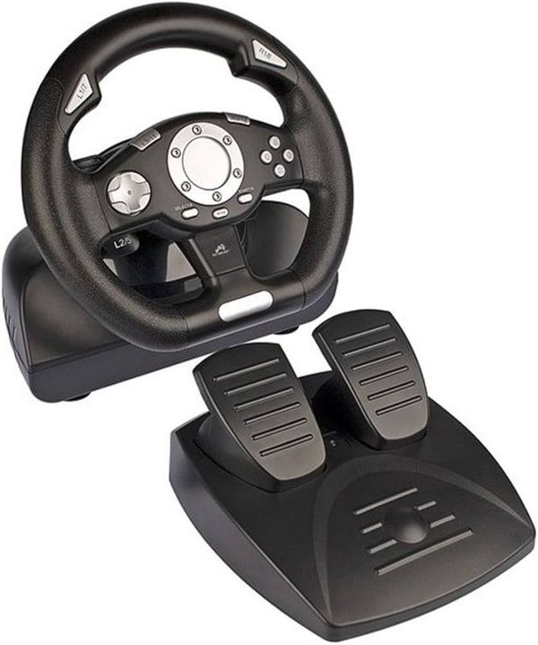 Volante y Pedales para PC, PS2 y PS3 - imagen 1
