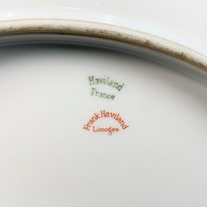 Plato de Porcelana Francesa Haviland Limoges con Guarda Dorada - imagen 4
