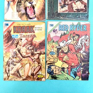 Lote de 4 Cómics Clásicos Novaro "Serie Águila": Tarzán, Gene Autry, Korak, Red Ryder (Años 70) - imagen 3