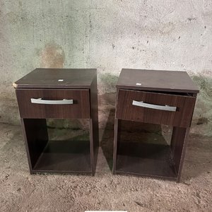 Juego de 2 Mesas de Luz MDF Marrón - imagen 2