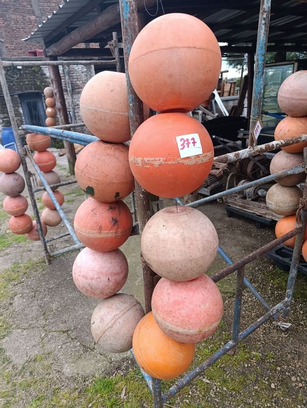 Lote de 10 Boyas Náuticas Naranja y Blanca